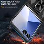F�r Samsung Galaxy Z Flip7 5G Armor Ring TPU Hybrid PC H�lle Schwarz