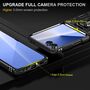 F�r Samsung Galaxy Z Flip7 5G Armor Ring TPU Hybrid PC H�lle Schwarz