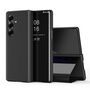 F�r Samsung Galaxy Z Fold7 5G View Spiegel Wake Smart H�lle Schwarz