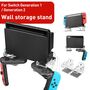 F�r Nintendo Switch 1 / 2 Acryl Wandhalterung Symmetrisch Transparent