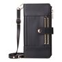 F�r Google Pixel 10 / Pro Crossbody Leder RFID Schutz Tasche Schwarz