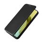 F�r Motorola Moto G86 5G Carbon Faser Flip Textur Schutz H�lle Schwarz