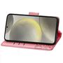 F�r Samsung Galaxy S25 FE 5G Kunstleder Schmetterling Book H�lle Pink