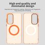F�r Samsung Galaxy S25 FE 5G Candy Design Magsafe Hybrid H�lle Orange