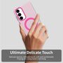 F�r Samsung Galaxy S25 FE 5G Candy Design Magsafe Hybrid H�lle Pink