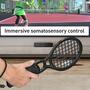 F�r Nintendo Switch 2 Joy-Con Tennis Schl�ger Griff 2er Set Schwarz
