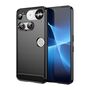 F�r Nothing Phone 3 Carbon Fiber Brushed Design TPU H�lle Case Schwarz