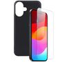 F�r Apple iPhone 17 Silikon TPU Schutz H�lle Schwarz + 9H Hart Glas