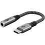 Goobay Adapter USB-C auf 3,5 mm Klinke AUX Audio Adapter Schwarz