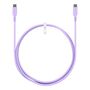 Goobay USB-C Silikonkabel 1,5 m Lade- und Datenkabel Lila