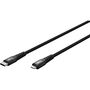 Goobay 8-Pin auf USB-C Supersoftes Textilkabel 2 m Schwarz