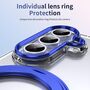 F�r Samsung Galaxy Z Fold7 MagSafe Integriert 360 Grad Ring H�lle Blau