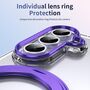 F�r Samsung Galaxy Z Fold7 MagSafe Integriert 360 Grad Ring H�lle Lila