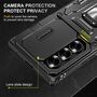 F�r Samsung Galaxy Z Fold7 5G Armor Kamera TPU PC Ring H�lle Schwarz
