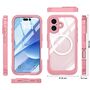 F�r Apple iPhone 17 MagSafe 360 Full Body Hybrid Tasche Bumper Rosa