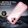 F�r Apple iPhone 17 MagSafe 360 Full Body Hybrid Tasche Bumper Rosa
