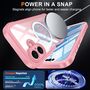 F�r Apple iPhone 17 MagSafe 360 Full Body Hybrid Tasche Bumper Rosa