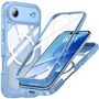F�r Apple iPhone 17 Air MagSafe Full Body Hybrid Tasche Bumper Blau