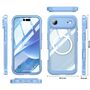 F�r Apple iPhone 17 Air MagSafe Full Body Hybrid Tasche Bumper Blau