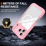 F�r Apple iPhone 17 Pro MagSafe Full Body Hybrid Tasche Bumper Rosa