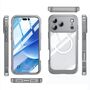 F�r Apple iPhone 17 Pro Max MagSafe Full Hybrid Tasche Bumper Grau