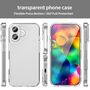 F�r Apple iPhone 17 TPU Hybrid PC H�lle mit Airbag Ecken Transparent