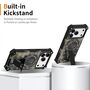 F�r Apple iPhone 17 Pro Camouflage MagSafe Ring Kickstand H�lle Gr�n