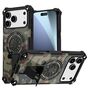 F�r Apple iPhone 17 Pro Max Camouflage MagSafe Ring Kickstand H�lle
