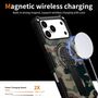 F�r Apple iPhone 17 Pro Max Camouflage MagSafe Ring Kickstand H�lle