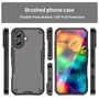 F�r Apple iPhone 17 Armor Glaze Kunststoff Hybrid TPU H�lle Schwarz