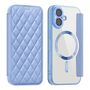 F�r Apple iPhone 17 Magsafe RFID Schutz 360 Kunstleder H�lle Hellblau