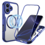 Fr Apple iPhone 17 MagSafe Ring Full Body 360 Grad TPU Hlle Blau