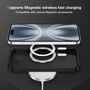 F�r Apple iPhone 17 MagSafe Carbon Design Skin Feel H�lle Schwarz