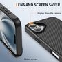 F�r Apple iPhone 17 MagSafe Carbon Design Skin Feel H�lle Schwarz