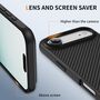 F�r Apple iPhone 17 Air MagSafe Carbon Design Skin Feel H�lle Schwarz