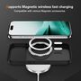 F�r Apple iPhone 17 Pro MagSafe Carbon Design Skin Feel H�lle Schwarz