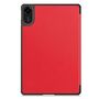 F�r Xiaomi Redmi Pad 2 4G 11 Zoll 2025 3folt Wake UP Smart Tasche Rot
