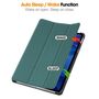 F�r Xiaomi Redmi Pad 2 4G 11 Zoll 2025 3folt Wake UP Smart Tasche Gr�n