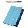 F�r Xiaomi Redmi Pad 2 4G 11 Zoll 2025 3folt Wake UP Tasche Hellblau