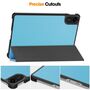 F�r Xiaomi Redmi Pad 2 4G 11 Zoll 2025 3folt Wake UP Tasche Hellblau