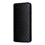 F�r ZTE Blade A76 4G Cubic Design Flip Kunstleder Wallet H�lle Schwarz