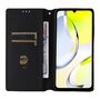 F�r ZTE Blade A76 4G Cubic Design Flip Kunstleder Wallet H�lle Schwarz