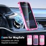 F�r Apple iPhone 17 Skin Feel MagSafe Ring Halter 360 Grad H�lle Pink