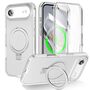 F�r Apple iPhone 17 Air Skin Feel MagSafe Ring 360 H�lle Transparent
