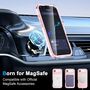 F�r Apple iPhone 17 Air Skin Feel MagSafe Ring Halter 360 H�lle Rosa
