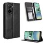 F�r Xiaomi Redmi A5 4G  Poco C71 Wallet Kunstleder H�lle Retro Schwarz