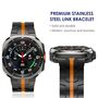 F�r Samsung Galaxy Watch 8 / 8 Classic Premium Band Butterfly Schwarz