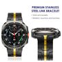 F�r Samsung Galaxy Watch 8 / 8 Classic Premium Band Butterfly Schwarz