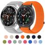 F�r Samsung Galaxy Watch 8 / 8 Classic Nylon Klettverschluss Metall Armband