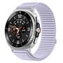 F�r Samsung Galaxy Watch 8 / 8 Classic Nylon Klettverschluss Metall Armband